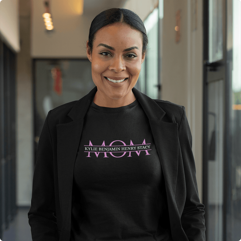 CUSTOM MOM TEE PERSONALIZED WITH KIDS' NAMES