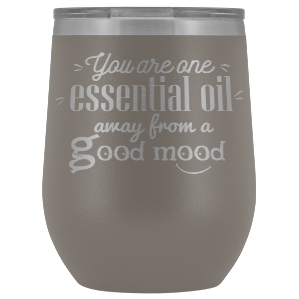 GOOD MOOD STAINLESS STEEL VACUUM WINE TUMBLER - 12 COLORS TO CHOOSE FROM