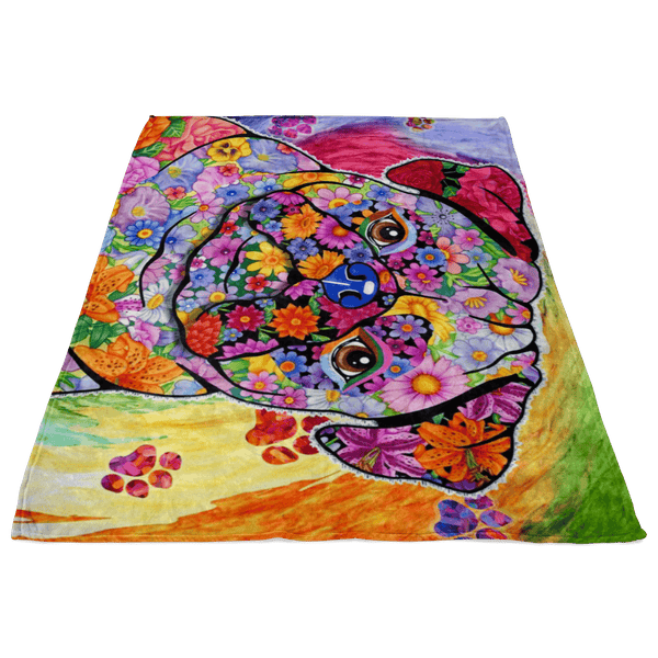 FABULOUS PUG FLEECE BLANKET