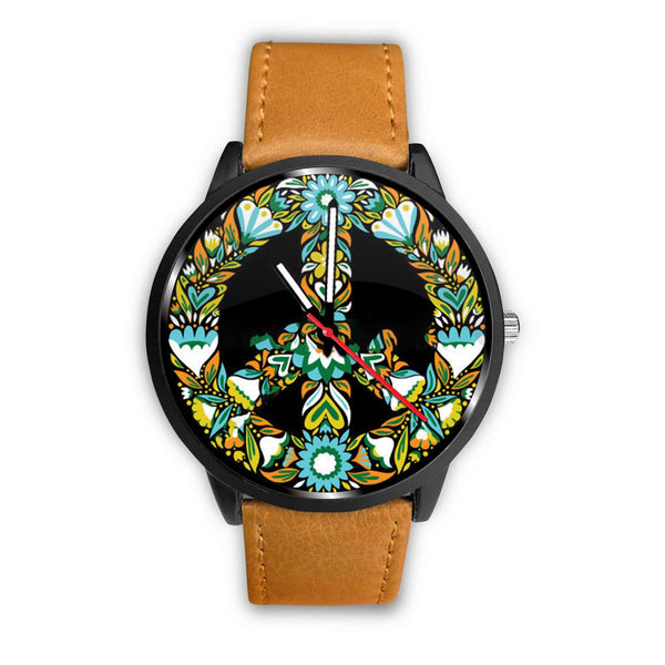 AWESOME PEACE SYMBOL WATCH - MULTIPLE BANDS TO CHOOSE FROM