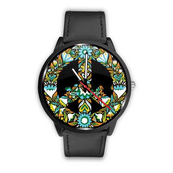 AWESOME PEACE SYMBOL WATCH - MULTIPLE BANDS TO CHOOSE FROM