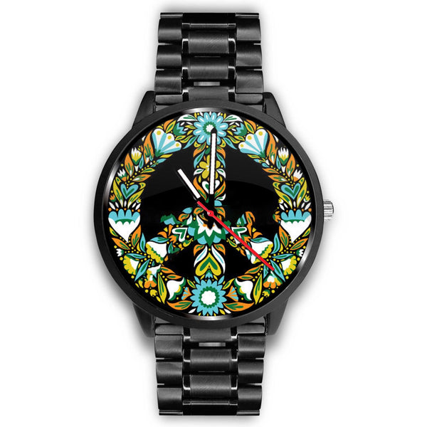 AWESOME PEACE SYMBOL WATCH - MULTIPLE BANDS TO CHOOSE FROM