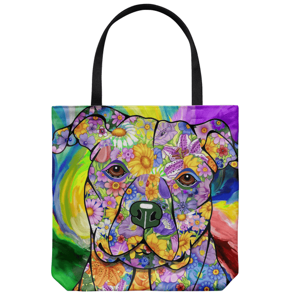 FABULOUS PIT BULL CANVAS TOTE - NEW BIGGER SIZE