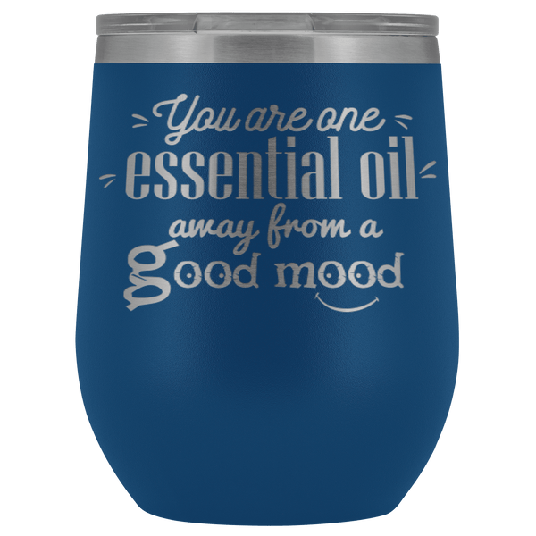 GOOD MOOD STAINLESS STEEL VACUUM WINE TUMBLER - 12 COLORS TO CHOOSE FROM