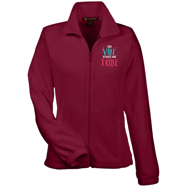 EMBROIDERED VIBE Women's Fleece Jacket - 7 Colors to Choose From