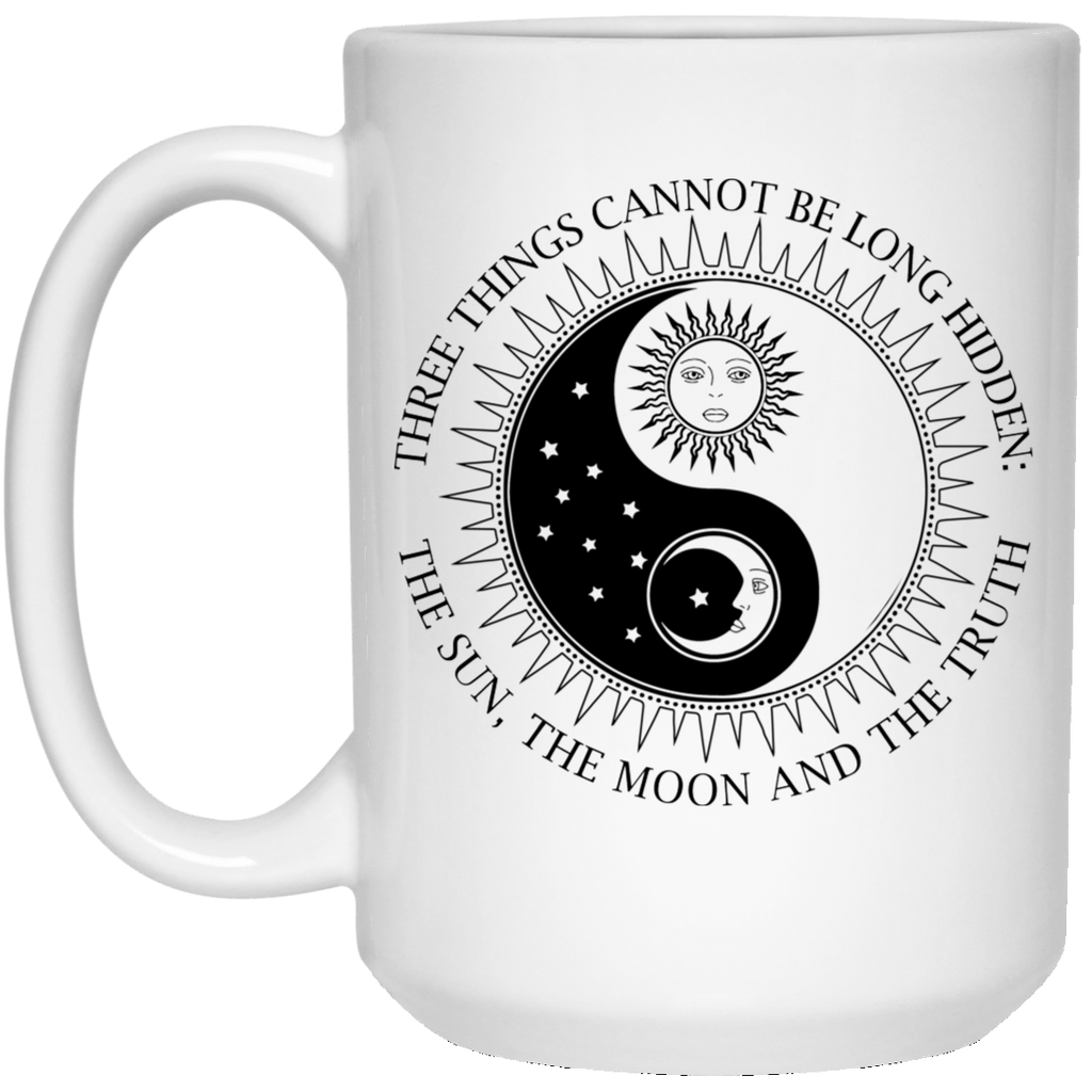 SUN MOON TRUTH White Mug - BIG 15 oz. size