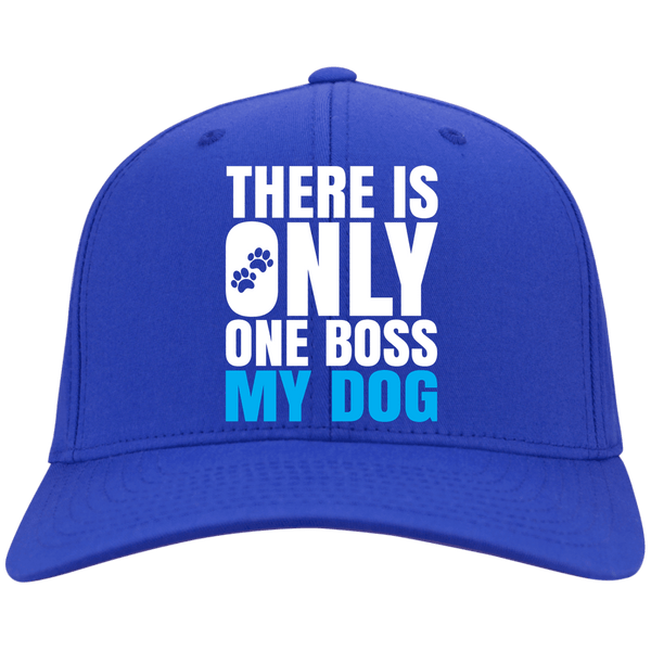 DOG IS BOSS Sport-Tek Dry Zone Nylon Cap - EMBROIDERED Design