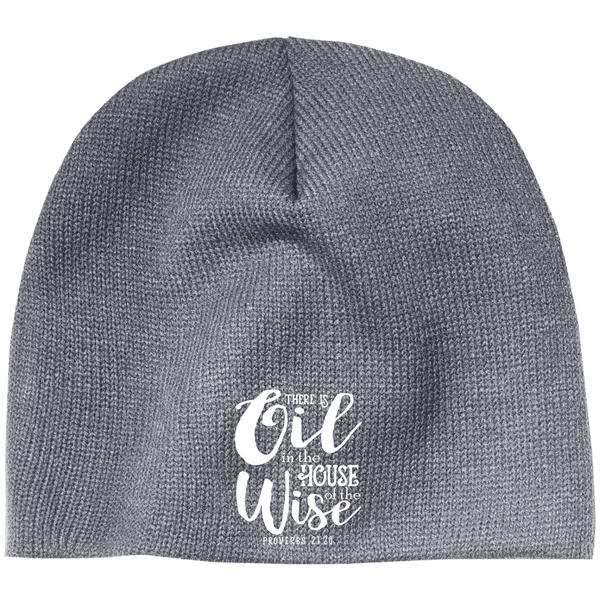 EMBROIDERED PROVERBS 100% Acrylic Beanie