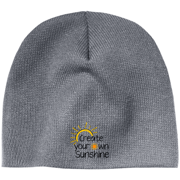 EMBROIDERED SUNSHINE 100% Acrylic Beanie