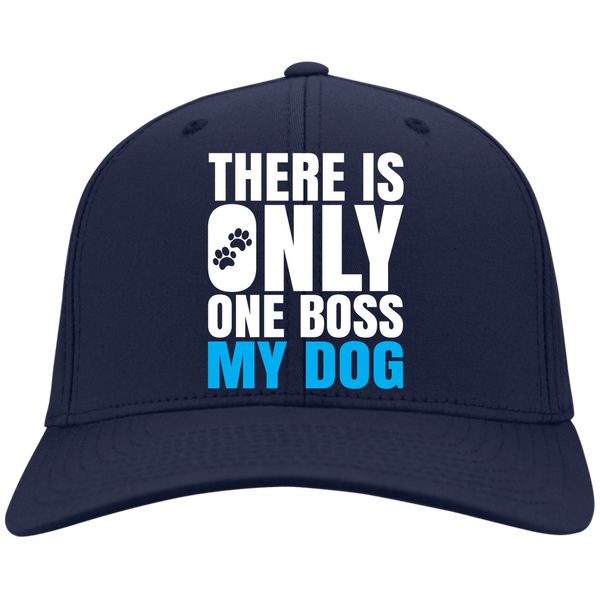 DOG IS BOSS Sport-Tek Dry Zone Nylon Cap - EMBROIDERED Design