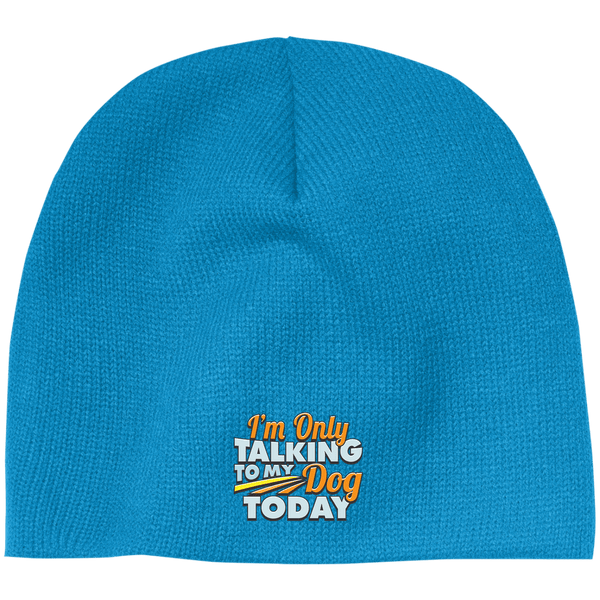 TALK TO MY DOG 100% Acrylic Beanie