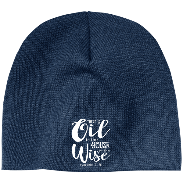 EMBROIDERED PROVERBS 100% Acrylic Beanie