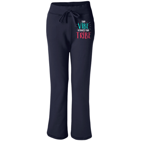 EMBROIDERED VIBE Gildan Women's Open Bottom Sweatpants with Pockets