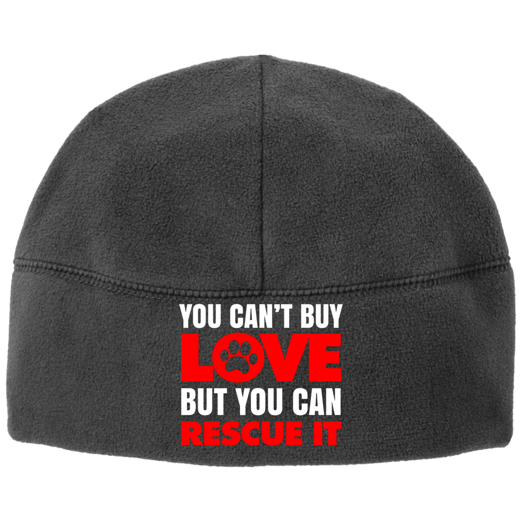 RESCUE Port Authority Fleece Beanie - EMBROIDERED Design