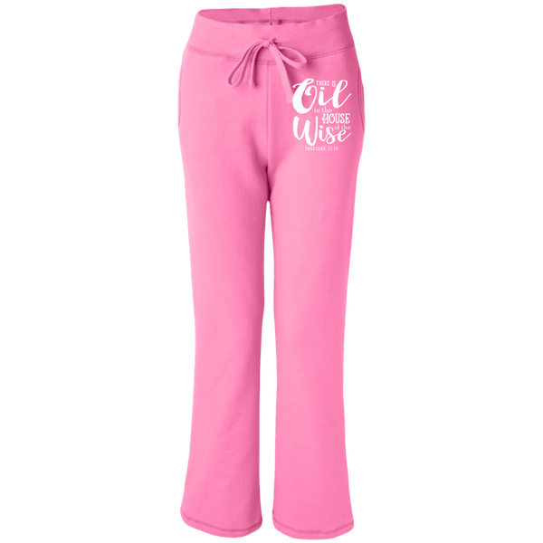 EMBROIDERED PROVERBS Gildan Women's Open Bottom Sweatpants with Pockets
