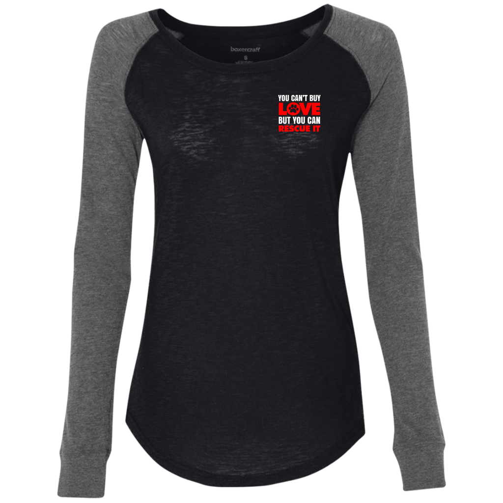 RESCUE Women's Preppy Patch Slub T-Shirt - EMBROIDERED Design