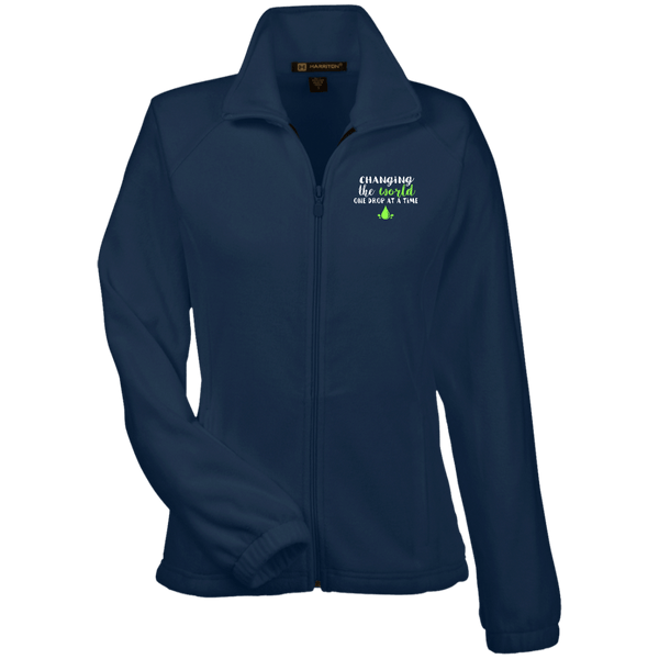 EMBROIDERED ONE DROP Women's Fleece Jacket - 7 Colors to Choose From