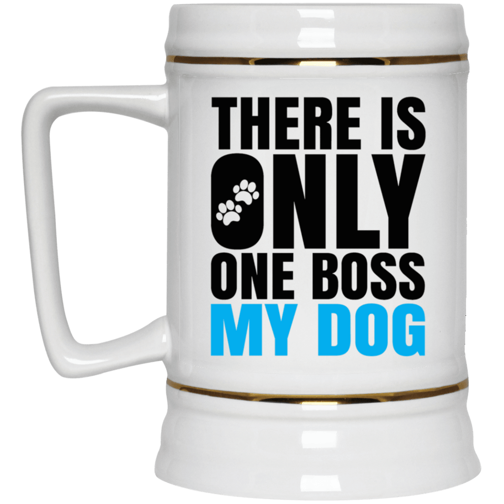 DOG IS BOSS Beer Stein 22oz.