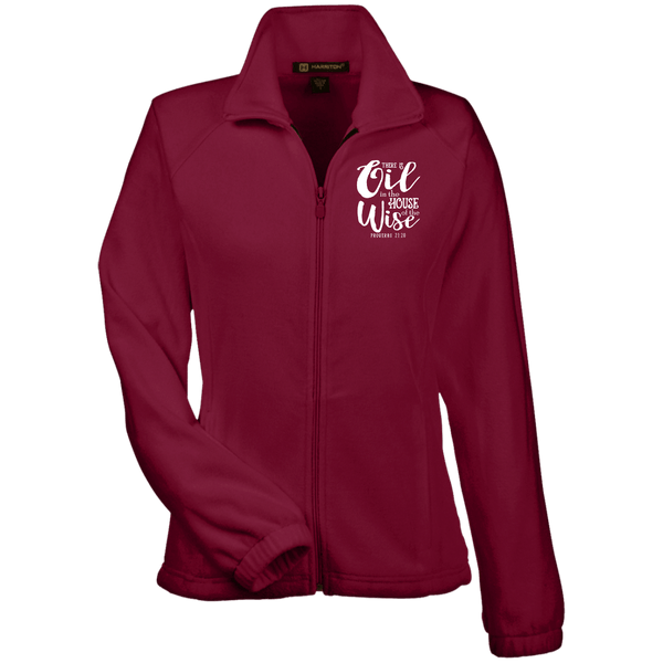 EMBROIDERED PROVERBS Women's Fleece Jacket - 7 Colors to Choose From