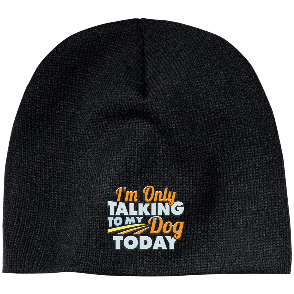 TALK TO MY DOG 100% Acrylic Beanie