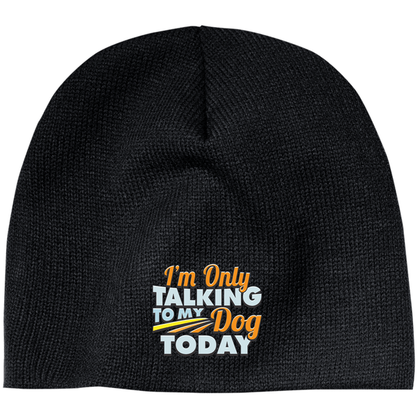 TALK TO MY DOG 100% Acrylic Beanie