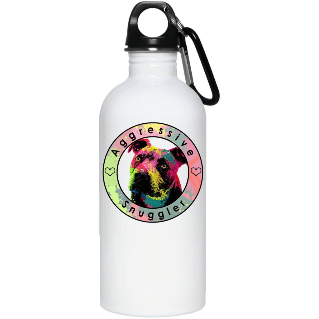 AGRESSIVE SNUGGLER PIT BULL QUALITY 20 oz. Stainless Steel Water Bottle