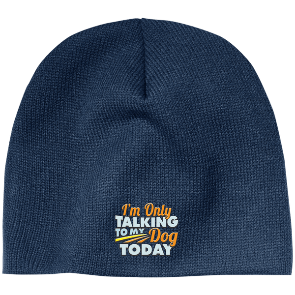 TALK TO MY DOG 100% Acrylic Beanie