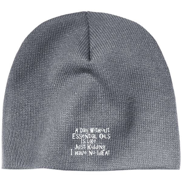 EMBROIDERED ESSENTIAL OILS 100% Acrylic Beanie