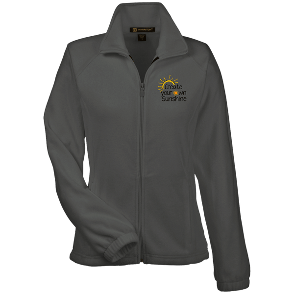 EMBROIDERED SUNSHINE Women's Fleece Jacket - 4 Colors to Choose From