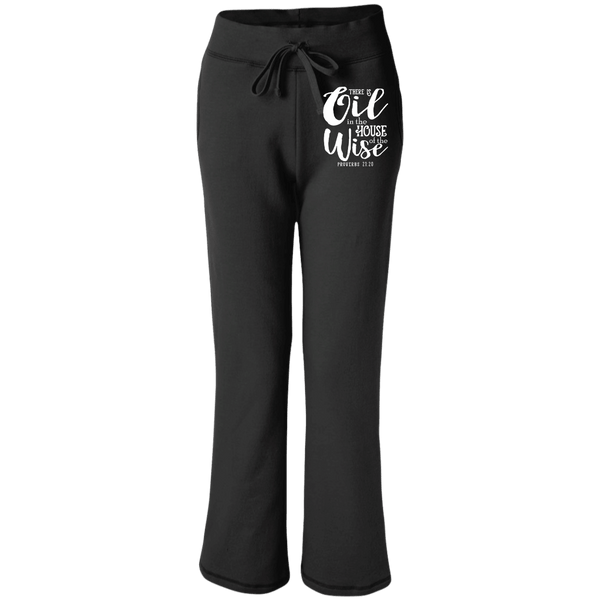 EMBROIDERED PROVERBS Gildan Women's Open Bottom Sweatpants with Pockets