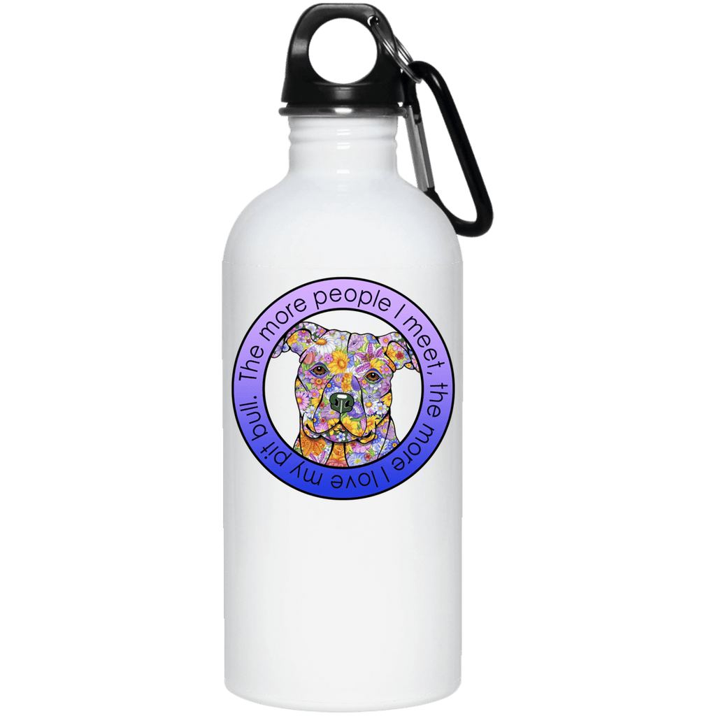 LOVE MY PIT BULL QUALITY 20 oz. Stainless Steel Water Bottle