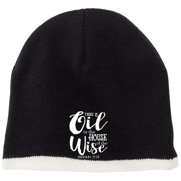 EMBROIDERED PROVERBS 100% Acrylic Beanie