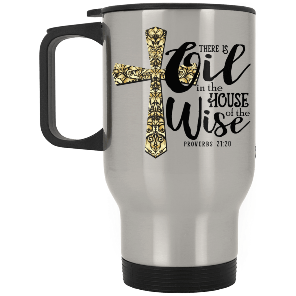 PROVERBS Silver Stainless Travel Mug - 14 oz.
