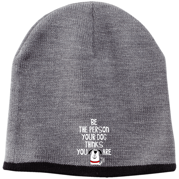BE THE PERSON 100% Acrylic Beanie - EMBROIDERED Design