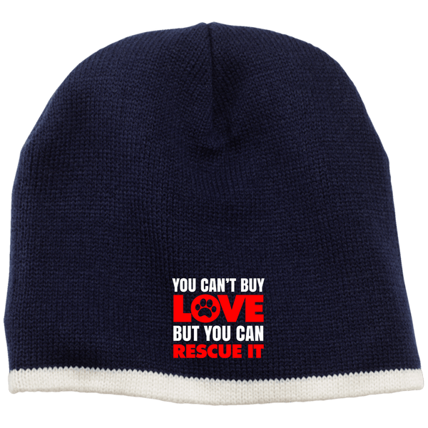 RESCUE 100% Acrylic Beanie - EMBROIDERED Design