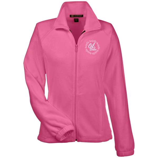 EMBROIDERED OIL BABE Women's Fleece Jacket - 7 Colors to Choose From