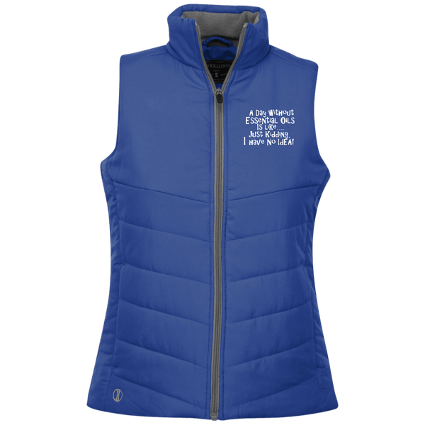 EMBROIDERED ESSENTIAL OILS Holloway Ladies' Quilted Vest