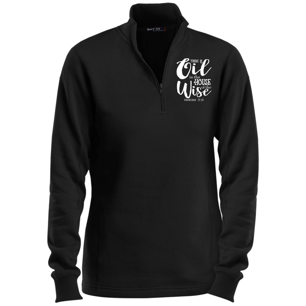 EMBROIDERED PROVERBS Sport-Tek Ladies' 1/4 Zip Sweatshirt- 7 Colors to Choose From