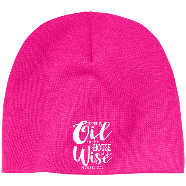 EMBROIDERED PROVERBS 100% Acrylic Beanie