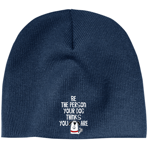 BE THE PERSON 100% Acrylic Beanie - EMBROIDERED Design