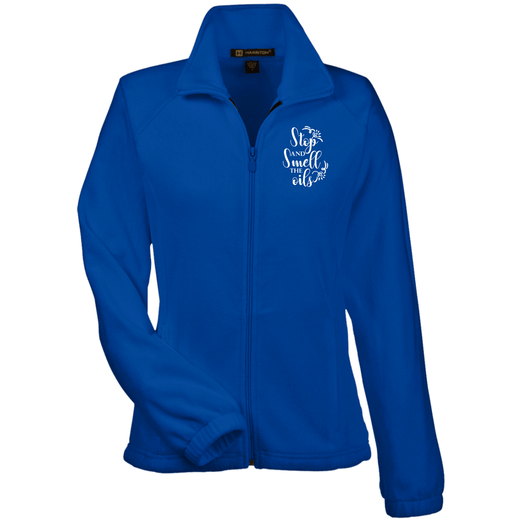 EMBROIDERED SMELL THE OILS Women's Fleece Jacket - 6 Colors to Choose From
