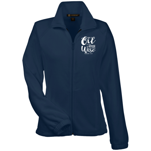 EMBROIDERED PROVERBS Women's Fleece Jacket - 7 Colors to Choose From