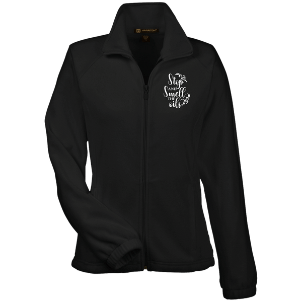 EMBROIDERED SMELL THE OILS Women's Fleece Jacket - 6 Colors to Choose From
