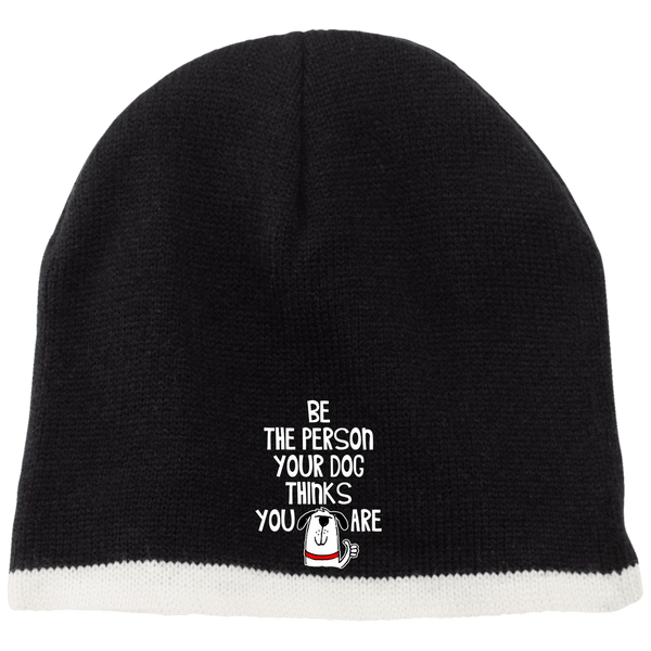 BE THE PERSON 100% Acrylic Beanie - EMBROIDERED Design