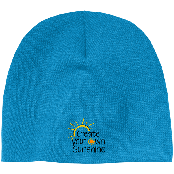 EMBROIDERED SUNSHINE 100% Acrylic Beanie