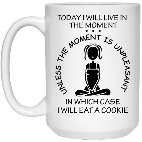 IN THE MOMENT White Mug - BIG 15 oz. size