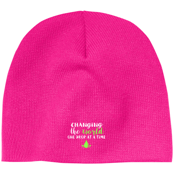 EMBROIDERED ONE DROP 100% Acrylic Beanie
