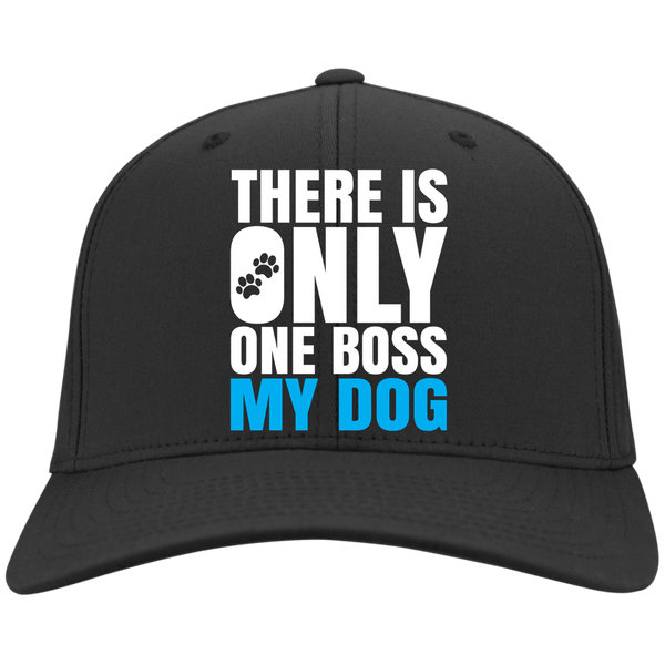 DOG IS BOSS Sport-Tek Dry Zone Nylon Cap - EMBROIDERED Design