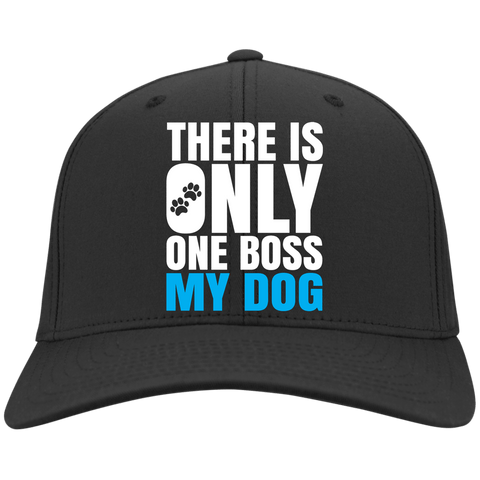 DOG IS BOSS Sport-Tek Dry Zone Nylon Cap - EMBROIDERED Design