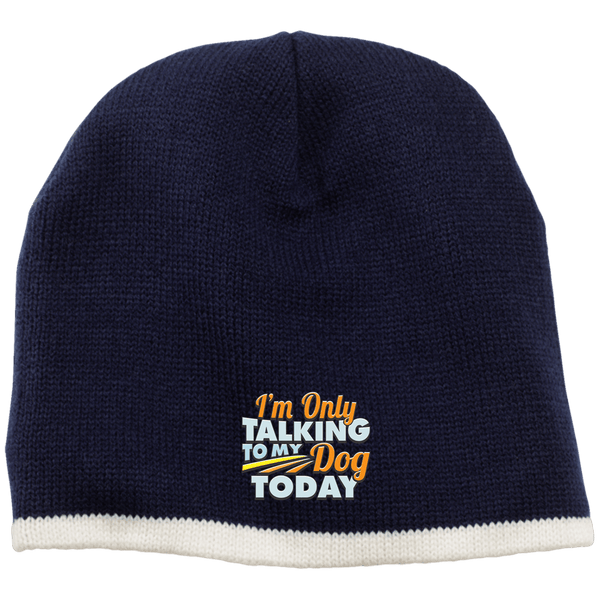 TALK TO MY DOG 100% Acrylic Beanie